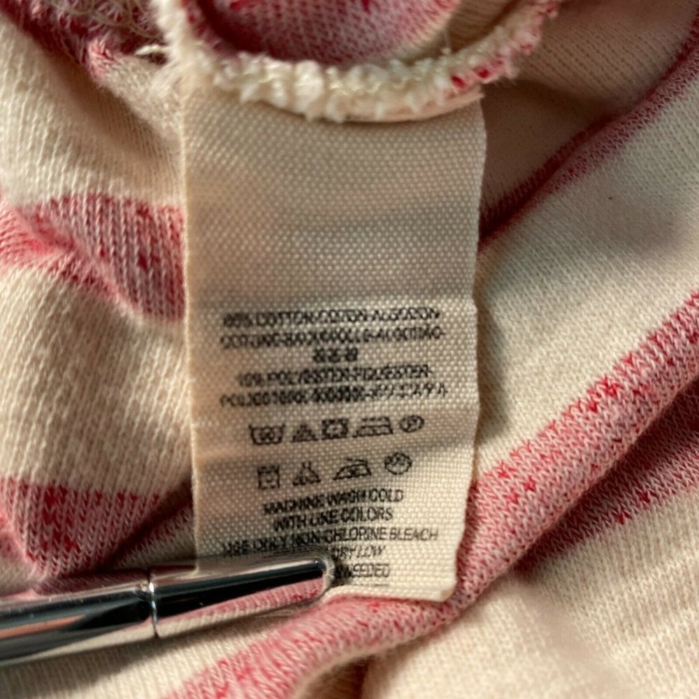 Free People Women Size XS Striped Zip Up Terry - Picture 6 of 8